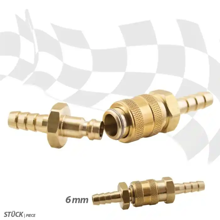 Schnelltrennkupplung Messing | 6mm / 1/4" Sonderangebot