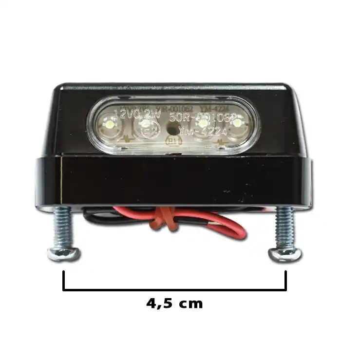 LED-Kennzeichenbeleuchtung "Zest" | schwarz | Alu Neu Im Sortiment