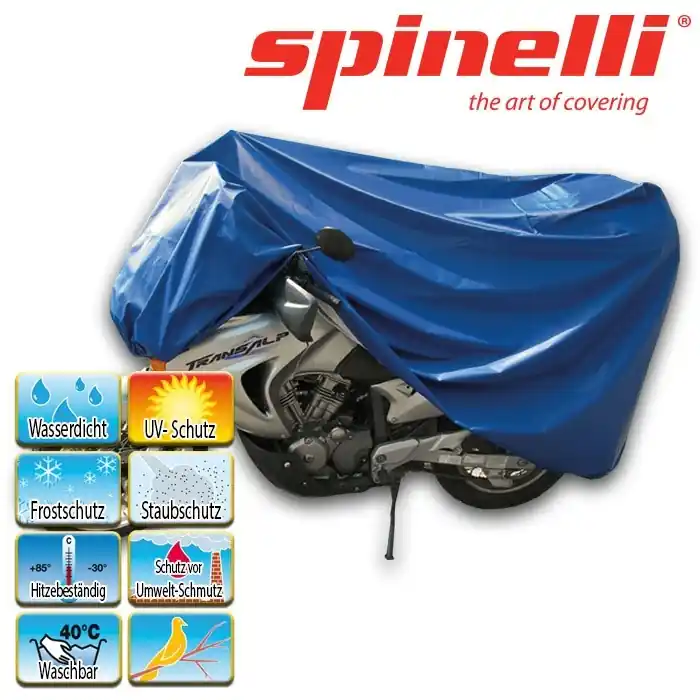 Neu Motorrad-Abdeckplane "California" | Gr. S | blau