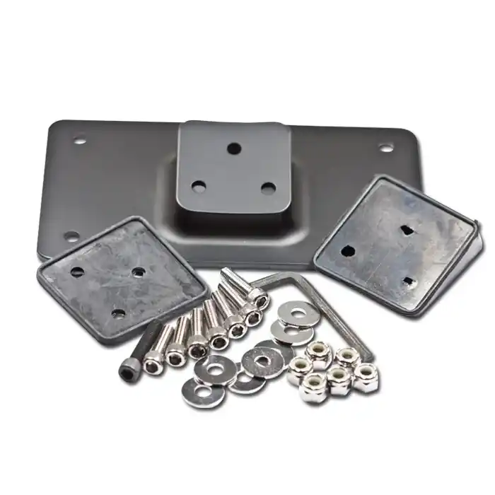 Preiswert Kennzeichenhalter 3-Loch (schräg/gerade) | schwarz