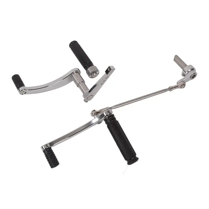 Recessed footrest system for BMW R75 R80 R90 R100 (Duolever), silver Letzte Chance