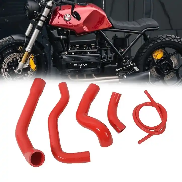 Kostenloser Rückversand Silikon KÜHLERSCHLAUCH-Set, BMW K100, rot