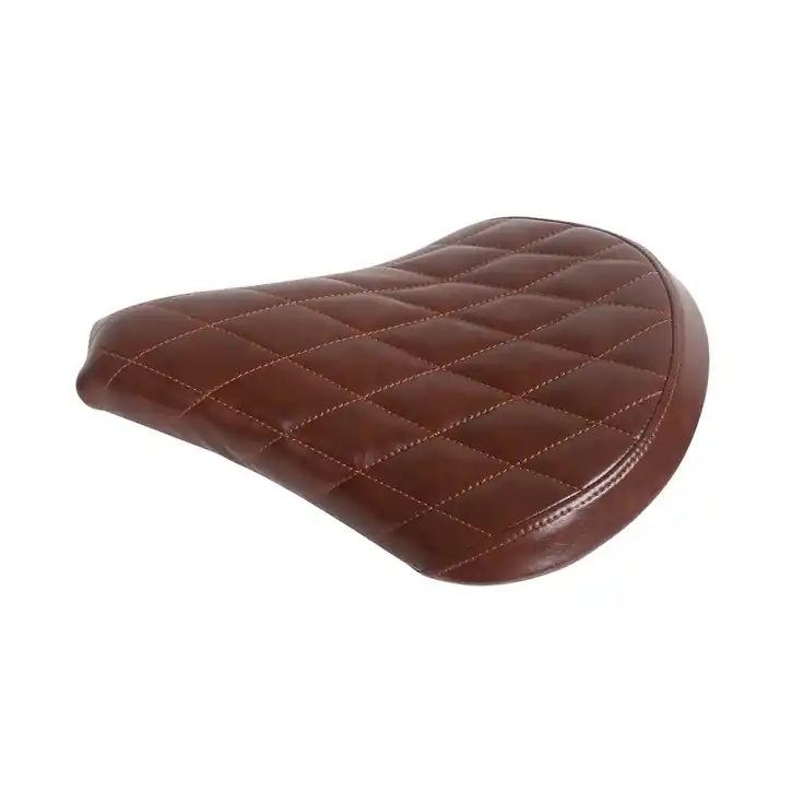 SADDLE Bobber solo saddle with diamond quilting, vintage brown Heißes Angebot