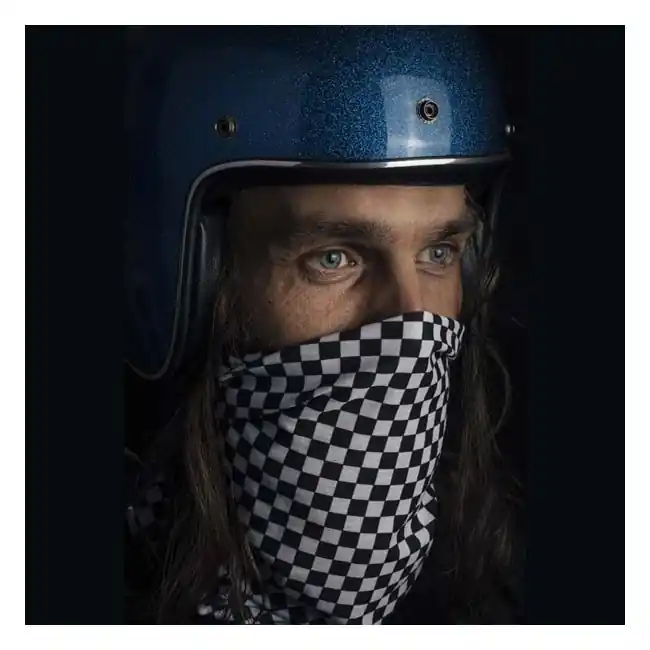 Preisknaller Holy Freedom Multifunktionstuch/Bandana Race-flag, Karomuster schwarz/weiß klein