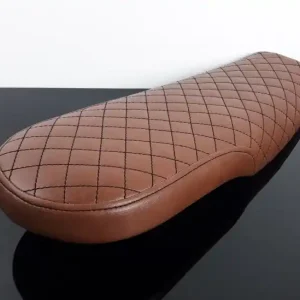 Cafe racer, scrambler SEAT, Honda CX500, vintage brown, brown check stitching Garantierte Lieferung