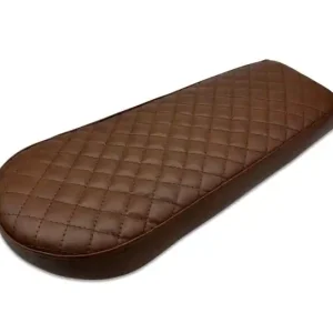 Cafe-Racer, Scrambler, SITZBANK, universal, sozius-geeignet, braun, braune Karo-Nähte Top-Seller