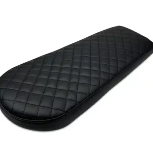 Jetzt Kaufen Cafe-Racer, Scrambler, SEAT, universal, pillion-suitable, black, black checkered seams