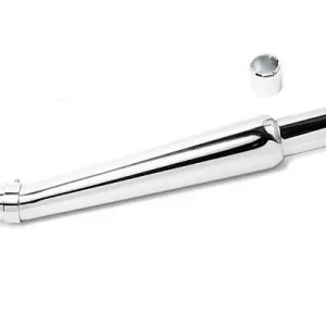 Sonderangebot Muffler Trumpet Style Chrom angled left side