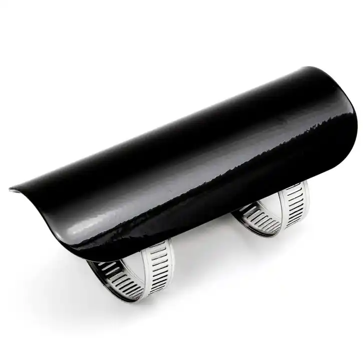 Hitzeschutzblech 25-50mm Krümmerduchmesser 125mm lang (5") schwarz Online Kaufen