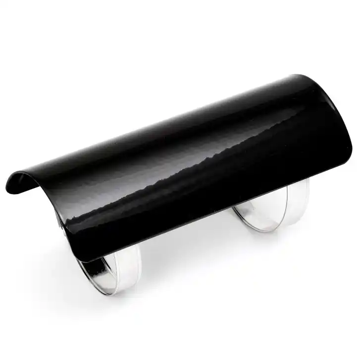 Begrenztes Angebot Hitzeschutzblech für 2-¼", 57 mm Krümmer, 152 mm lang, schwarz