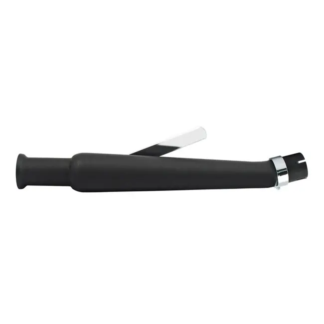 Mega-Angebot Muffler Trumpet Style Chrom angled right side black