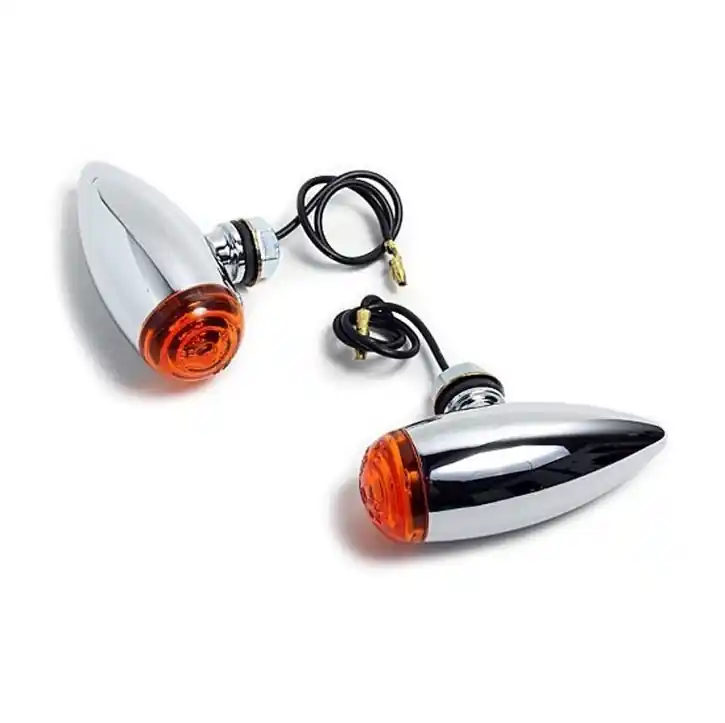 Abverkauf Bullet Turn Signals Chrome Mini, ECE