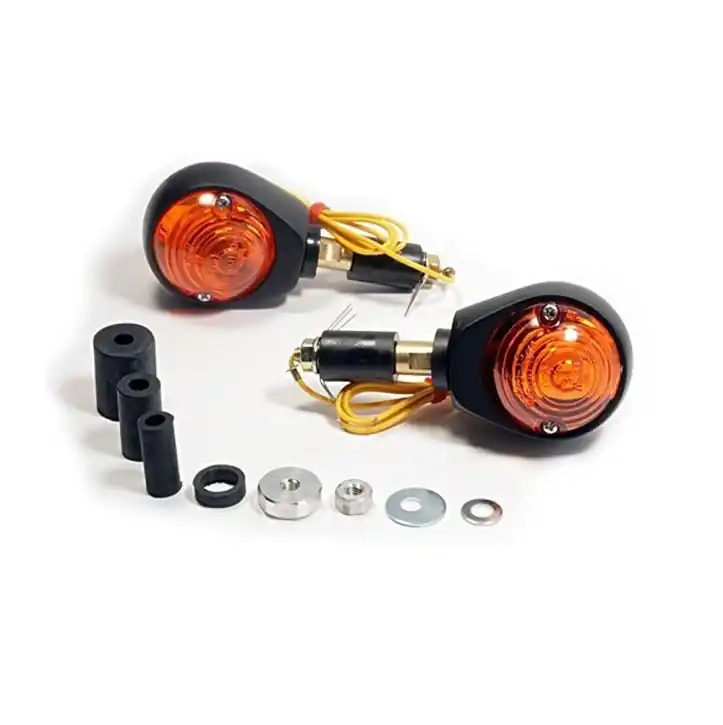 Billig Bullseye Lenkerblinker Schwarz 22 mm, 1" Alu, ECE