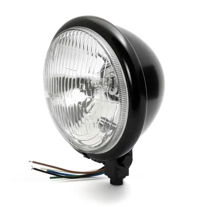 5 3/4" Bates Style Headlight Black Bottom Mount Headlight, ECE Angebot