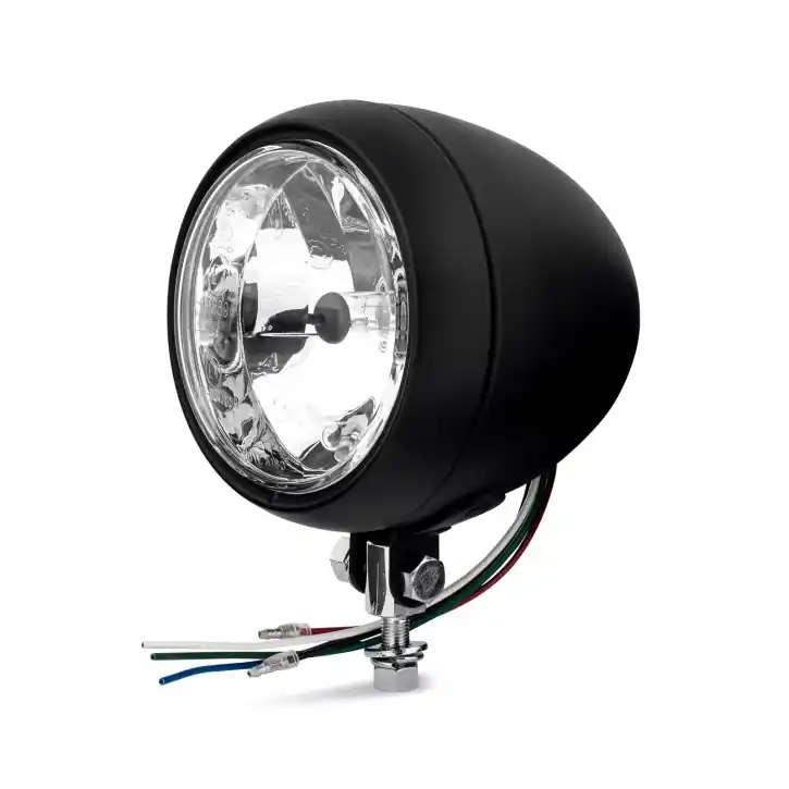 4,5" Klarglasscheinwerfer Bullet schwarz - Diamond Cut, ECE Sichere Zahlung