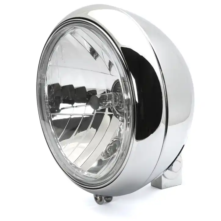 7" Scheinwerfer 88er Style Klarglas chrom, ECE Schnäppchen