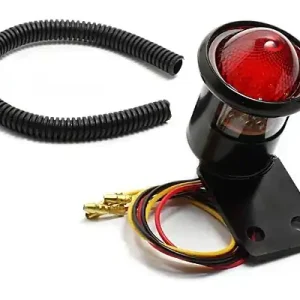 Classik-Rücklicht LED Metall Schwarz, ECE Neu Im Sortiment