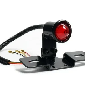 Classic Taillight LED Metal Black with License Plate Bracket, ECE Rabatt