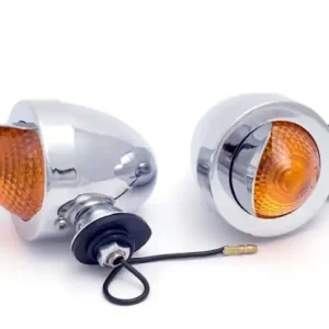 Kostenloser Rückversand Bullet Blinker - Chrom Visor kurzer Schaft, ECE