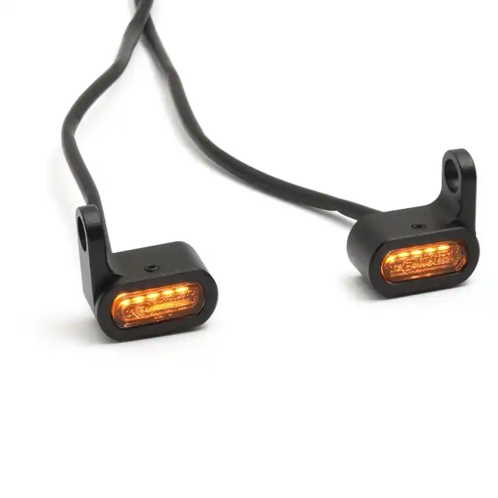 Highlight Mini LED turn signal universal with side bracket, ECE