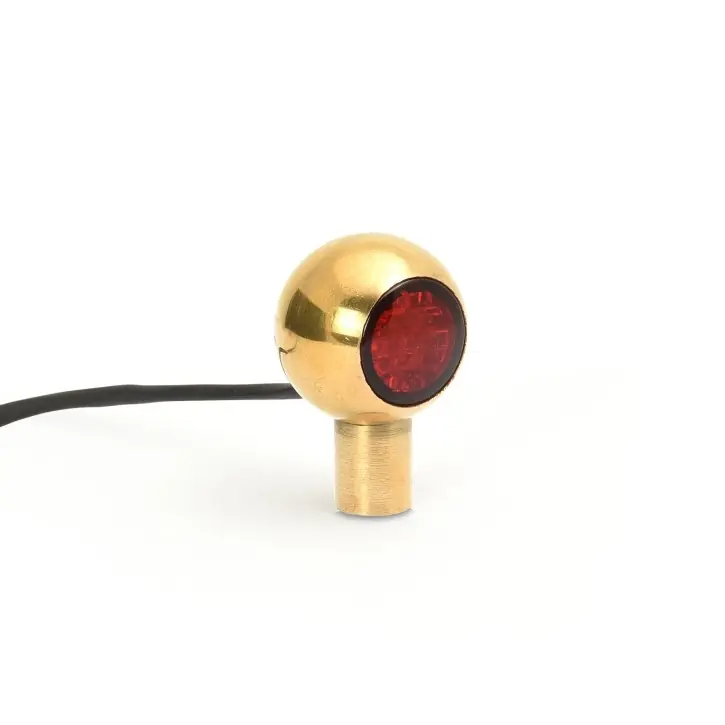 KlassikKustoms Mini Cyclops Rücklicht brass Heißes Angebot