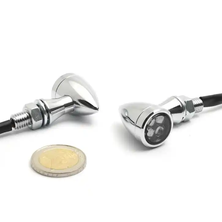 Echt Micro Bullet LED Turnsignal / Taillight Combination chrome, ECE