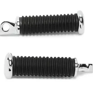Kostenfreie Lieferung Footpegs H-D Style black ribbed w. chromed endcaps, replaces OEM 49117-77