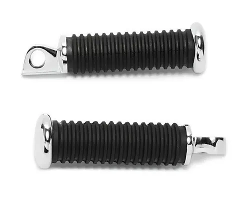 Kostenfreie Lieferung Footpegs H-D Style black ribbed w. chromed endcaps, replaces OEM 49117-77
