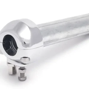 Bestpreis Single Cable Throttle Clamp 22 mm chrome with Handlebar Throttle Sleeve