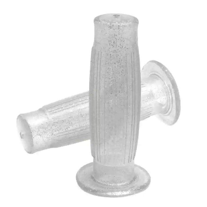 Barrel Style Grip Set Metalflake silver 1 inch Günstig