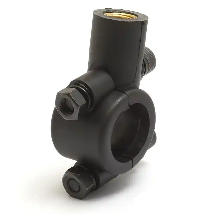 Neu Spiegelhalterung für 22 mm Lenker mit 10 mm Gewinde Schwarz