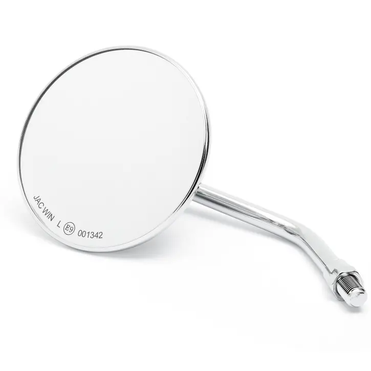 Round Mirror 4"10cm chrome with E-mark, for Japanese Motorcycles Preisknaller
