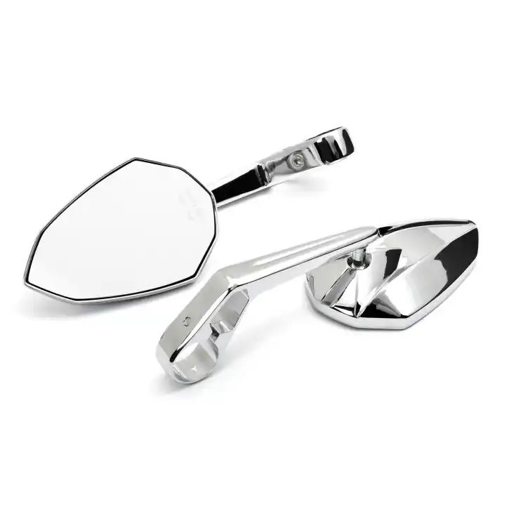 Wochenendangebot Custom Mirror Desert Rider chrome with Clamp, E-mark