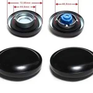 Gas cap 73-82 Set black vented Kostenfreie Lieferung
