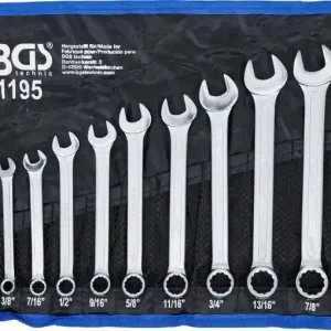 Preisreduziert Inch open and box end wrench set 12PC