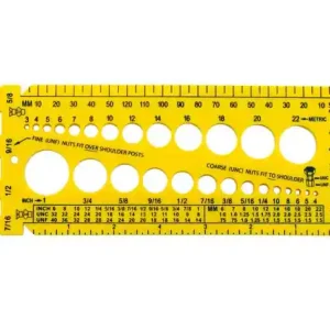 "Size It" bolt  nut gauge tool Ausverkauf