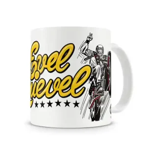 Billig Evel Knievel Jump Kaffee Becher