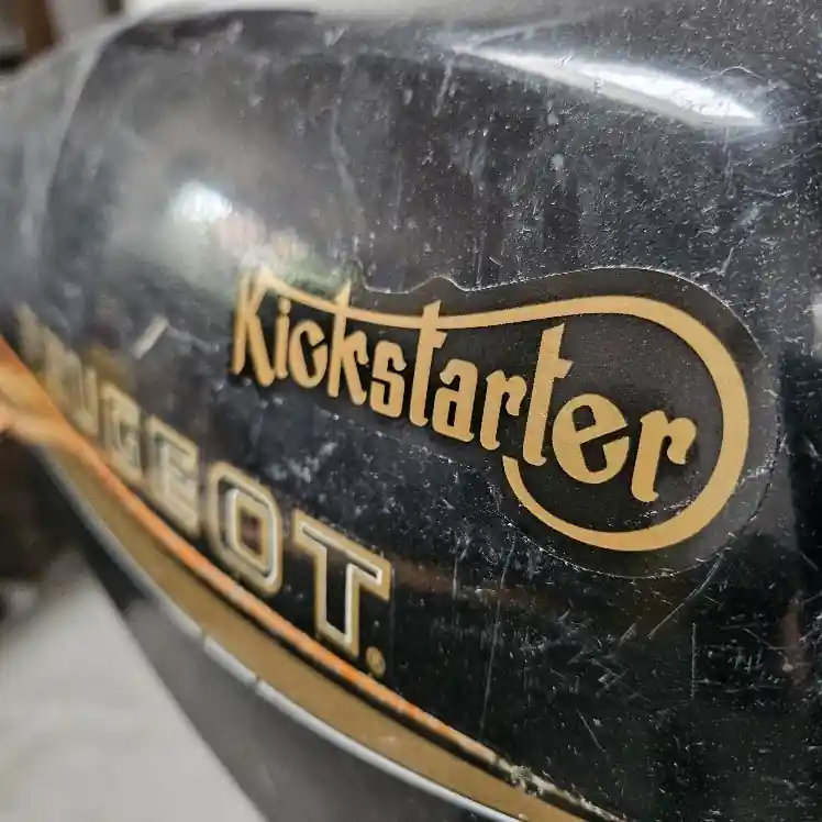 Aufkleber Kickstarter Sticker schwarz gold Kracherpreis