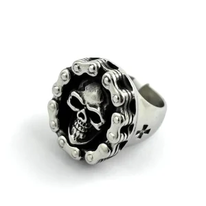 Skull ring stainless steel Top-Seller