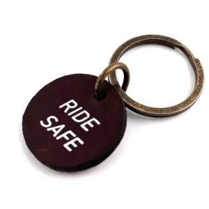 Top-Preis Keyring leather Roundtab brown