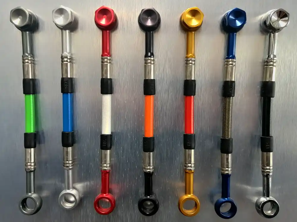 Neue Ware ABM KIT Stahlflex-Leitung 2-teilig Vorderrad / alternativ - DUCATI 851 Sport XXXX - 1988