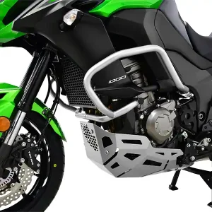Kostenloser Versand IBEX Sturzbügel für Kawasaki Versys 1000 2015 – 2018 in silber