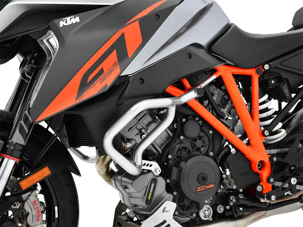 Gratis Versand IBEX Sturzbügel für KTM 1290 Super Duke GT 2016 – 2021 in silber