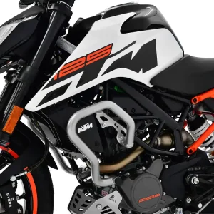 IBEX Sturzbügel für KTM 125 Duke 2017 – 2021 in silber Geprüft