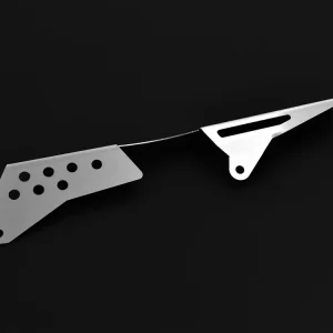 Zertifiziert IBEX Kettenschutz für Kawasaki ZRX 1200 2001 - 2008 in silber