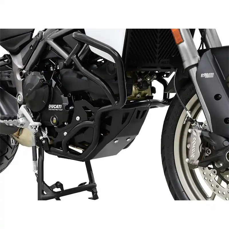 IBEX Motorschutz für Ducati Multistrada 950 2017 - 2021 in schwarz/silber Versand Am Gleichen Tag