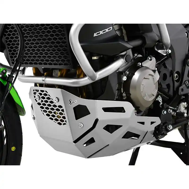 Letzte Chance IBEX Motorschutz für Kawasaki Versys 1000 2015 - 2018 in silber