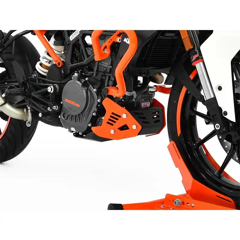 IBEX Motorschutz für KTM 125 Duke 2017 - 2021 in schwarz/orange Abverkauf