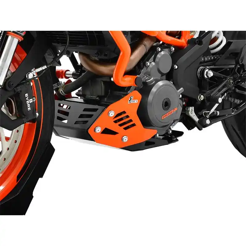 Ausverkauf IBEX Motorschutz für KTM 390 Duke 2017 - 2020 in schwarz/orange