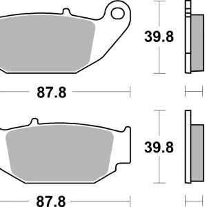 Sale SBS Street Ceramic Bremsbelag 915HF für HONDA CB 300 R * 2018 - 2020